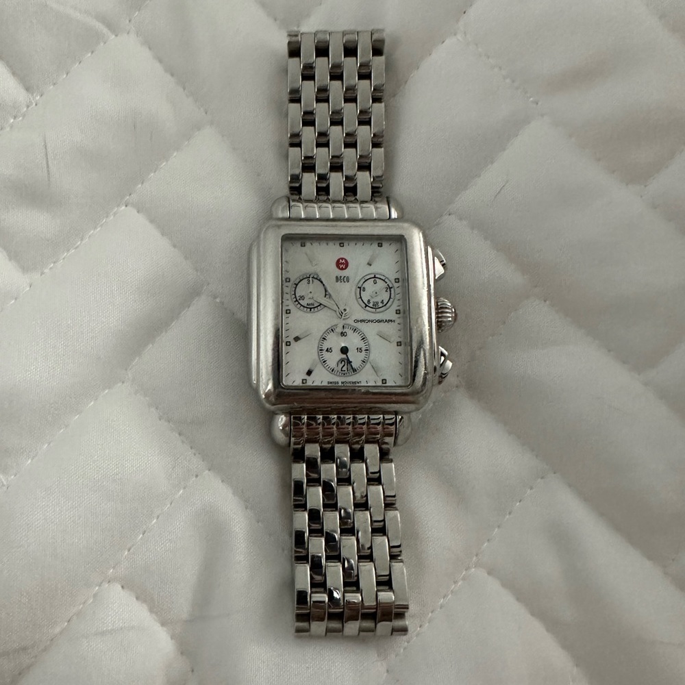 MICHELE Art Deco Swiss Quartz Watch. This one is to die for💜